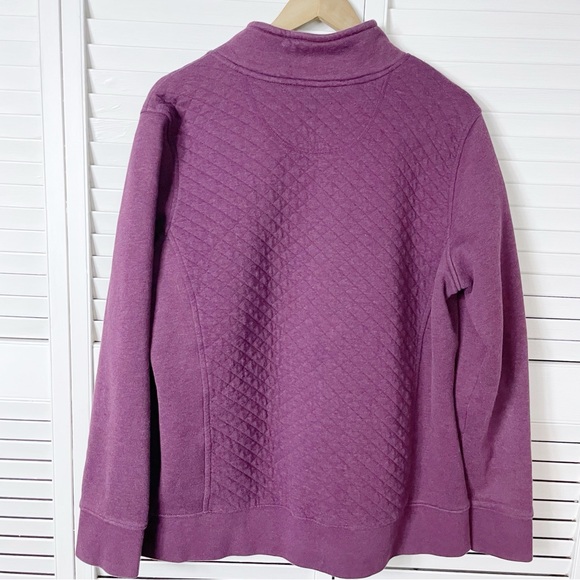 L.L. Bean quilted quarter zip pullover - Picture 3 of 10